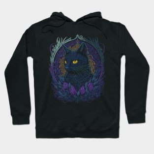 Gothic Black Cat Hoodie